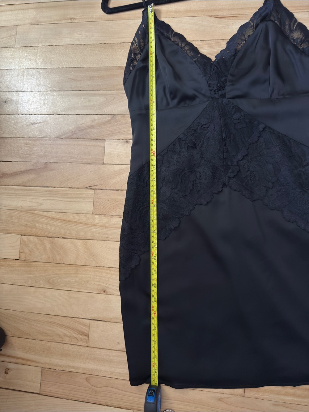 GUESS Black Satin & Lace Mini Dress – Size S - Picture 8 of 8